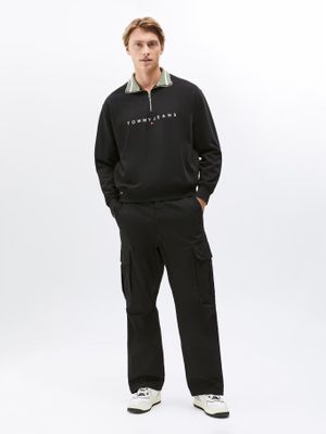 Imagen 2 del producto Polerón Relaxed Con Medio Cierre Negro Tommy Jeans