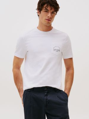 Polera Arch Pocket Con Logo Blanco Tommy Hilfiger