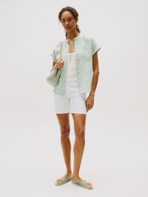 Imagen 2 del producto Sandalias Tejido Trenzado Rayas Verde Tommy Hilfiger