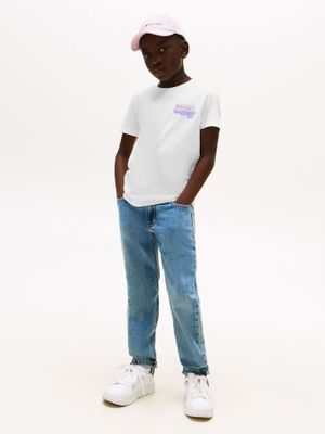 Imagen 2 del producto Polera Con Logo De Estilo Grafiti Blanco Tommy Hilfiger