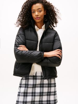 Parka Hooded Acolchada Packable Negro Tommy Jeans