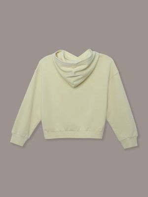 Imagen 2 del producto Polerón Hoodie De Niña Con Logo Amarillo Tommy Hilfiger