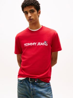 Polera Con Logo De Parche Rojo XLE Tommy Jeans