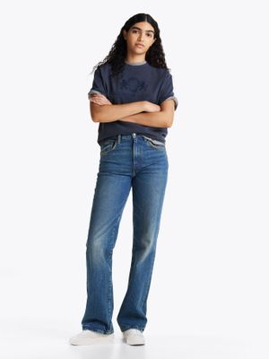 Imagen 2 del producto Polera Neat Varsity Relaxed Fit Azul Tommy Hilfiger