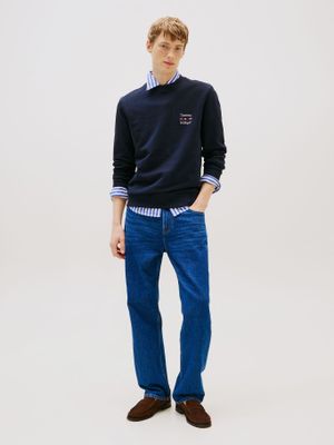 Imagen 2 del producto Polerón Solid Stack Logo Azul Tommy Hilfiger