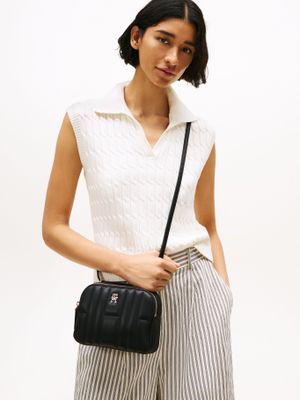 Imagen 2 del producto Bandolera Acolchada Con Monograma Negro Tommy Hilfiger