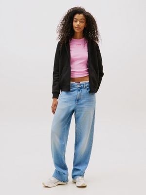 Imagen 2 del producto Polerón Hoodie Regular Fit  Logo Negro BDS Tommy Jeans