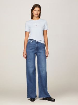 Imagen 2 del producto Polera Logo Script Regular Fit Celeste Tommy Hilfiger