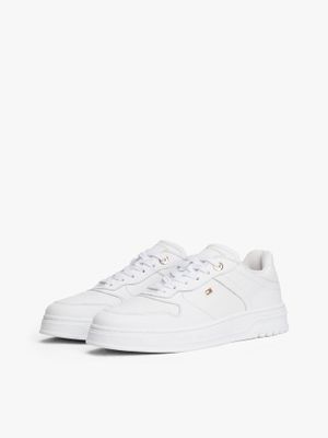 Zapatillas De Cuero Suela Cupsole Blanco Tommy Hilfiger