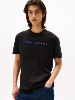 Imagen 1 del producto Polera Con Logo Lineal Negro Tommy Jeans