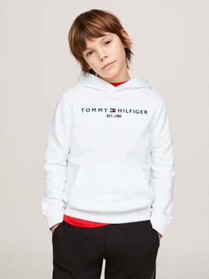 Imagen 1 del producto Polerón Hoodie Con Logo Essential Blanco Tommy Hilfiger