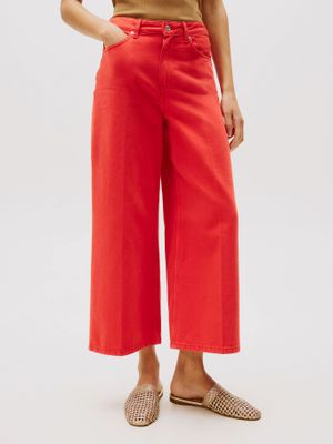 Imagen 2 del producto Jeans Wide Leg De Talle Alto Rojo Tommy Hilfiger