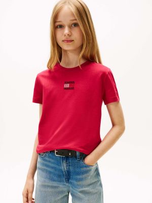 Imagen 1 del producto Polera Stone Flag Logo Rojo Tommy Hilfiger