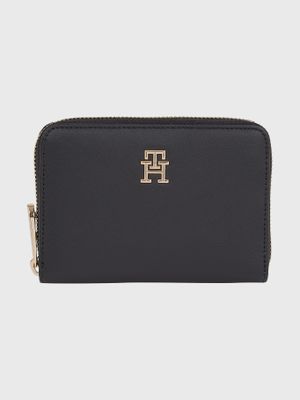 Billetera Pequeña Con Logo Fit Negro Tommy Hilfiger