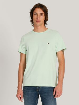 Polera Cotton Slim Fit C-Neck Verde Tommy Hilfiger