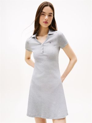 Imagen 2 del producto Vestido Tipo Polo Con Logo Gris Tommy Jeans