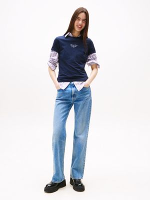 Imagen 2 del producto Polera Slim Fit Logo Essential Azul Tommy Jeans