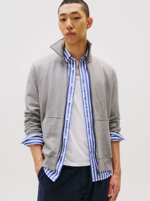 Imagen 1 del producto Polerón Essential Terry Con Cierre Gris Tommy Hilfiger