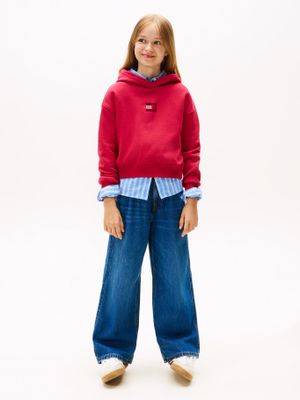 Imagen 2 del producto Polerón Hoodie Con Logo De Strass Rojo Tommy Hilfiger