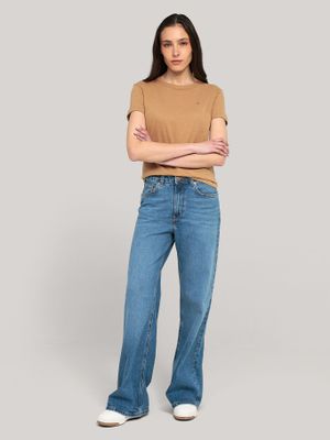 Imagen 2 del producto Polera De Corte Regular Con Logo Beige Tommy Hilfiger