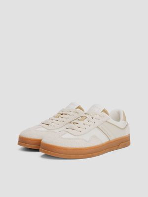 Zapatillas The Greenwich De Cuero Beige Tommy Jeans