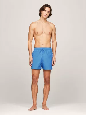 Traje De Baño De Largo/Medio Logo Azul Tommy Hilfiger