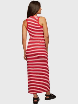 Imagen 2 del producto Vestido Maxi Acanalado Ajustado Rojo Tommy Hilfiger