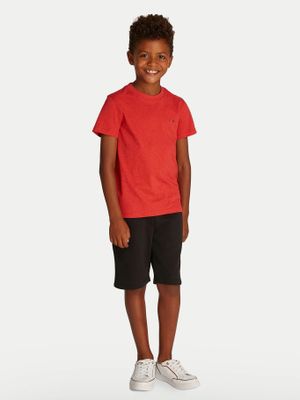 Polera Essential De Cuello Redondo Rojo Tommy Hilfiger