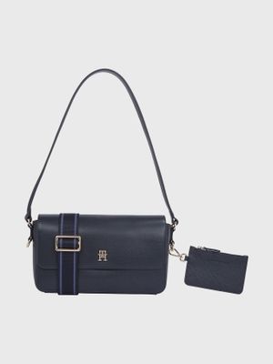 Cartera Monogram Transformable Azul Tommy Hilfiger