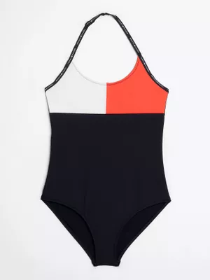 Imagen 1 del producto Traje Baño Estilo Halter Logo Multicolor Tommy Hilfiger