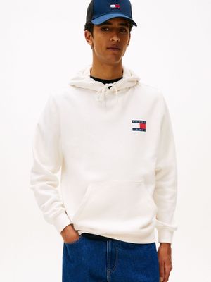 Polerón Hoodie Essential Con Logo Blanco Tommy Jeans