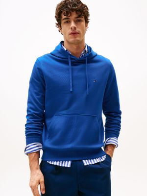 Polerón Hoodie Con Logo Bordado Azul D03 Tommy Hilfiger