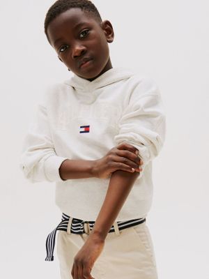 Imagen 1 del producto Polerón Gorro Logo Universitario Blanco Tommy Hilfiger