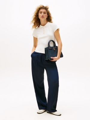 Imagen 2 del producto Polo Botones Dorados Slim Fit Blanco YA8 Tommy Hilfiger