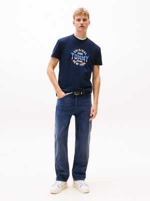 Imagen 2 del producto Polera Usa Circle Graphic Logo Azul C1G Tommy Jeans