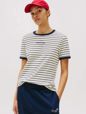 Polera Monotype Stripe-Logo Multicolor Tommy Hilfiger