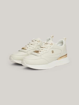 Zapatillas Feminine Running Cuero Beige Tommy Hilfiger