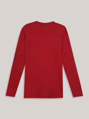 Imagen 2 del producto Polera De Niño Con Logo Script Rojo Tommy Hilfiger