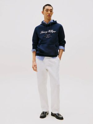 Imagen 2 del producto Polerón Hoodie Script Logo Azul Tommy Hilfiger