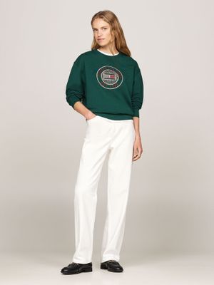 Imagen 2 del producto Polerón Nautico Logo Bordado Verde Tommy Hilfiger