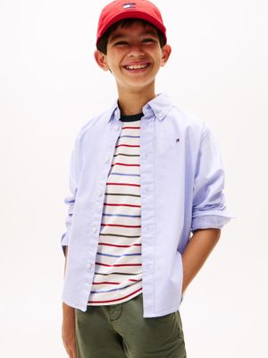 Camisa Essential Oxford Celeste Tommy Hilfiger