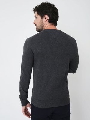 Imagen 2 del producto Sweater Básico Signature V-Neck Gris Tommy Hilfiger