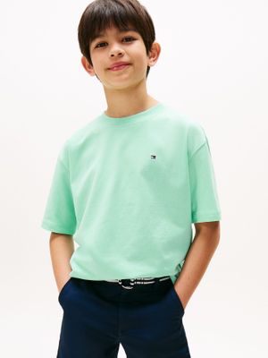 Polera Essential Archive Logo Verde Tommy Hilfiger