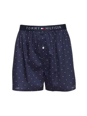 Bóxer Con Print De Banderas Azul Tommy Hilfiger