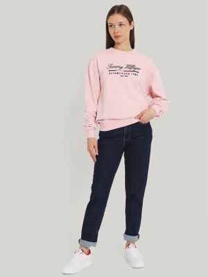 Imagen 2 del producto Polerón Script Con Logo Rosado Tommy Hilfiger