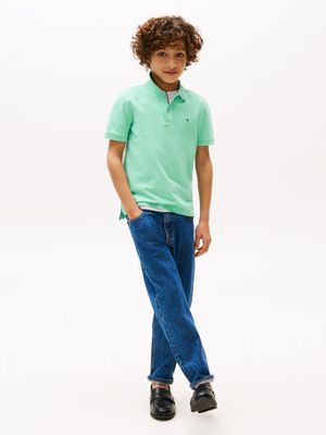 Imagen 2 del producto Polo De Niño Logo Flag Essential Verde Tommy Hilfiger