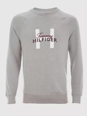 Imagen 1 del producto Pijama Manga Larga Essential Logo Gris Tommy Hilfiger