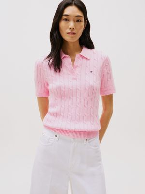 Imagen 1 del producto Sweater Cable Solid Rosado Tommy Hilfiger