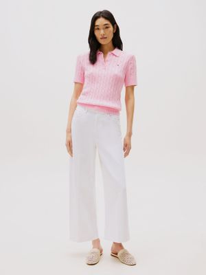 Imagen 2 del producto Sweater Cable Solid Rosado Tommy Hilfiger