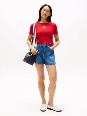 Imagen 2 del producto Polera Slim Con Logo Estampado Rojo XLD Tommy Hilfiger